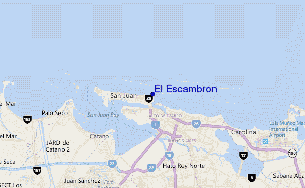 locatiekaart van El Escambrón