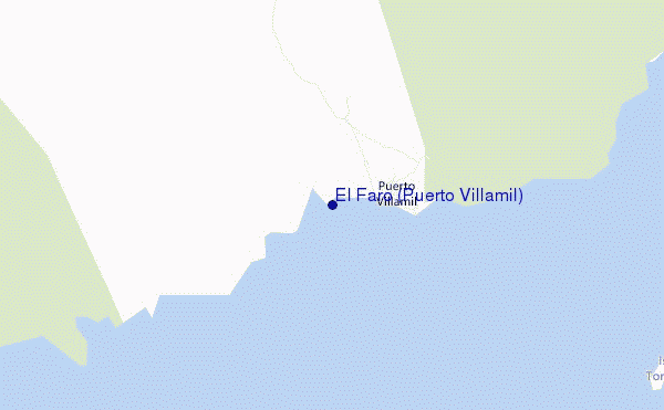locatiekaart van El Faro (Puerto Villamil)