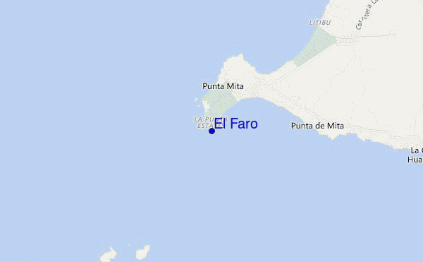 locatiekaart van El Faro