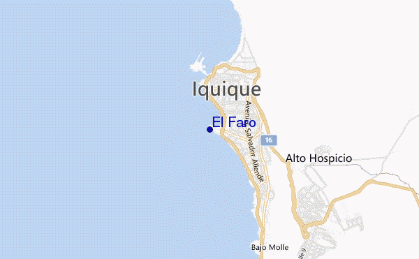 locatiekaart van El Faro
