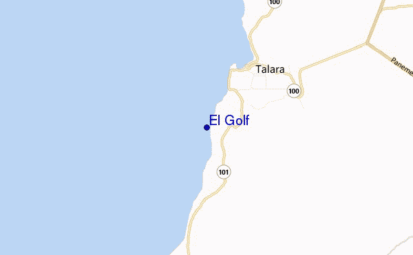 locatiekaart van El Golf