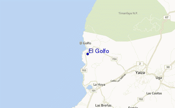 locatiekaart van El Golfo