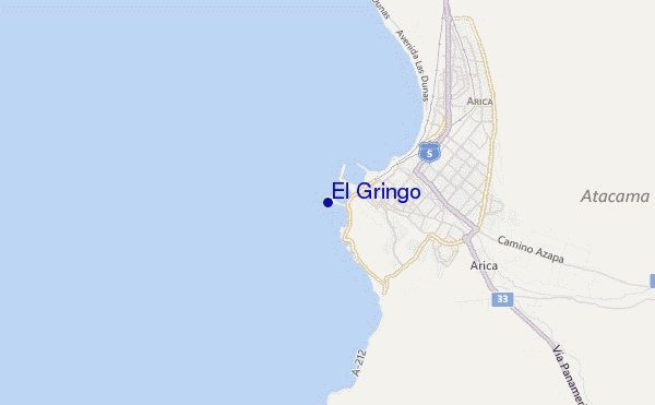 locatiekaart van El Gringo