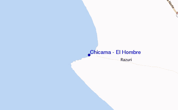 locatiekaart van Chicama - El Hombre
