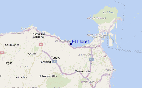 locatiekaart van El Lloret