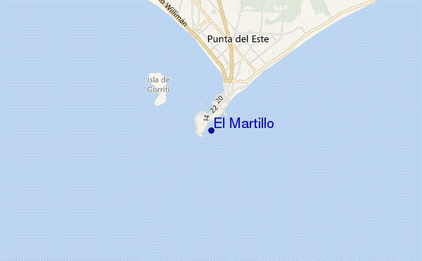 locatiekaart van El Martillo