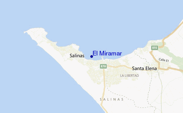 locatiekaart van El Miramar