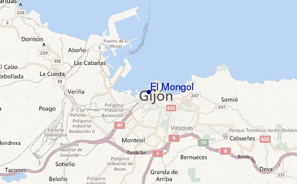 locatiekaart van El Mongol