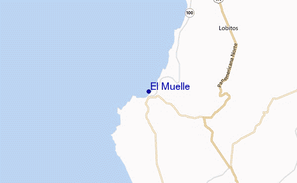 locatiekaart van El Muelle