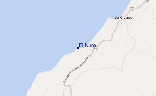locatiekaart van El Ñuro