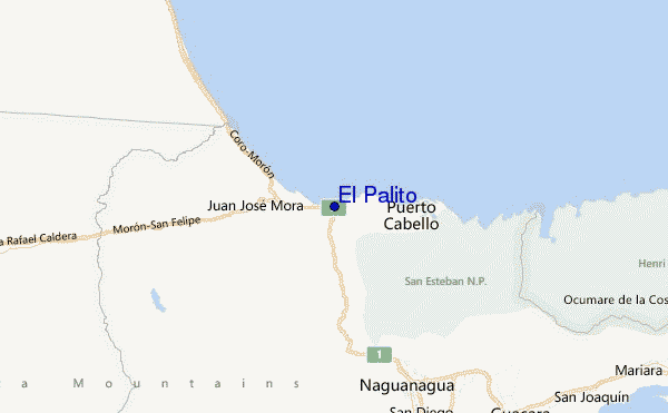 El Palito Location Map