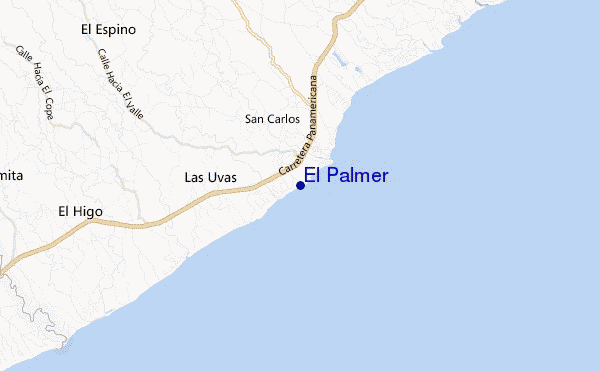 locatiekaart van El Palmer
