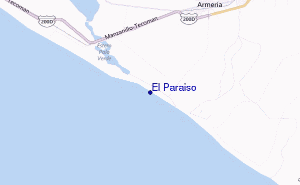 locatiekaart van El Paraiso