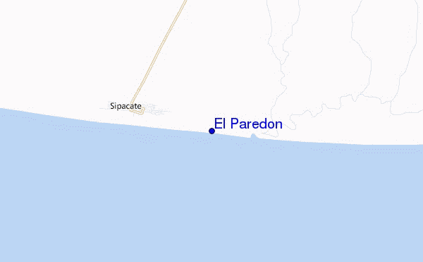 locatiekaart van El Paredon