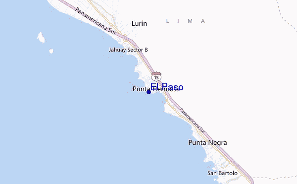 locatiekaart van El Paso