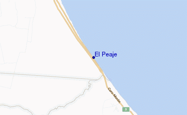 locatiekaart van El Peaje