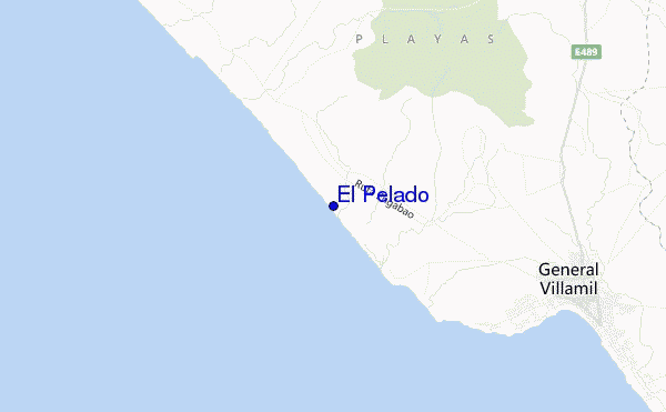 locatiekaart van El Pelado
