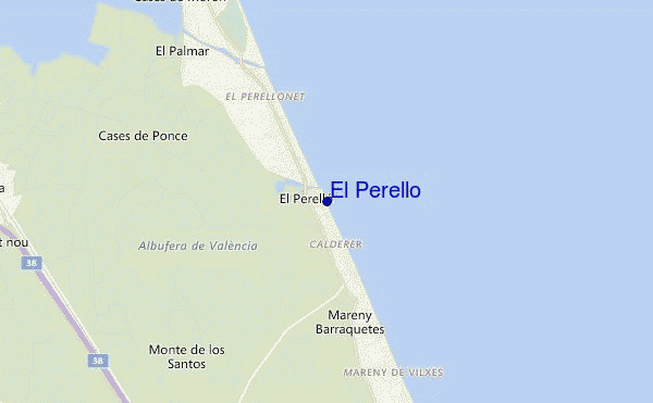 locatiekaart van El Perello