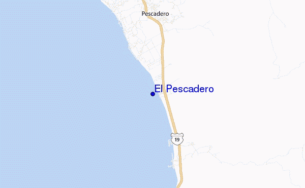 locatiekaart van El Pescadero