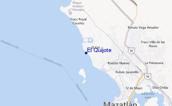 locatiekaart van El Quijote