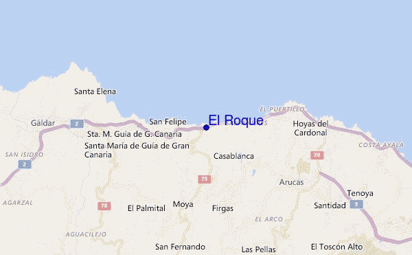 locatiekaart van El Roque