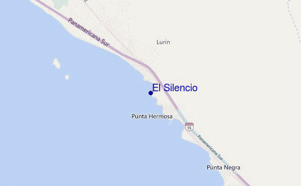locatiekaart van El Silencio
