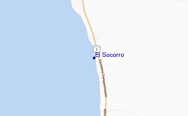 locatiekaart van El Socorro