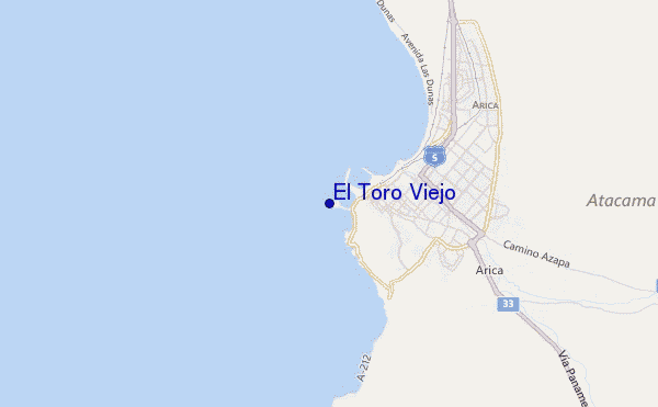 locatiekaart van El Toro Viejo