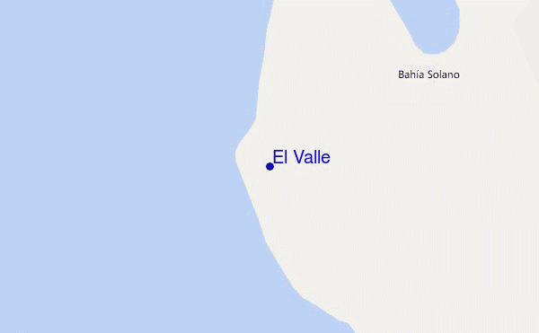 locatiekaart van El Valle