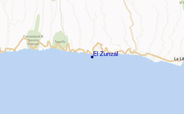 locatiekaart van El Zunzal