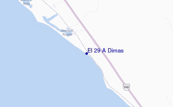 locatiekaart van El 29 A Dimas