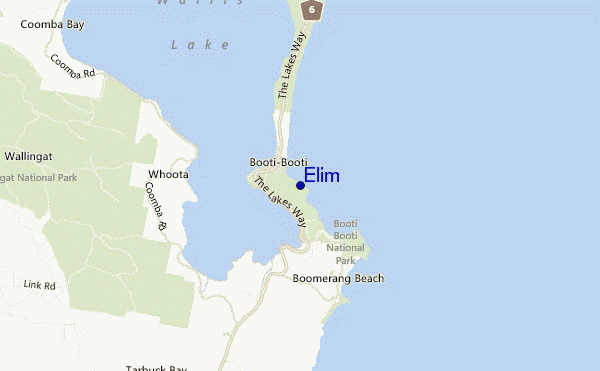 locatiekaart van Elim