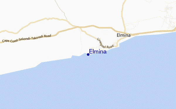 locatiekaart van Elmina