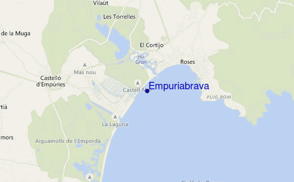 locatiekaart van Empuriabrava