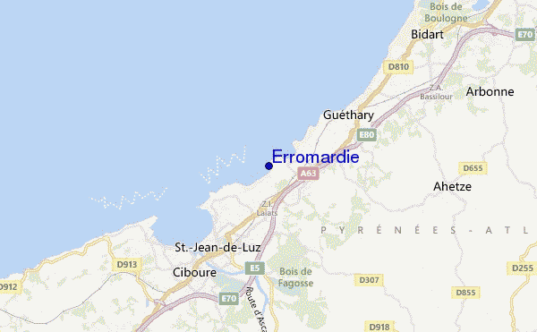 locatiekaart van Erromardie