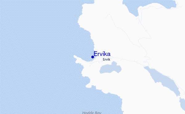 locatiekaart van Ervika