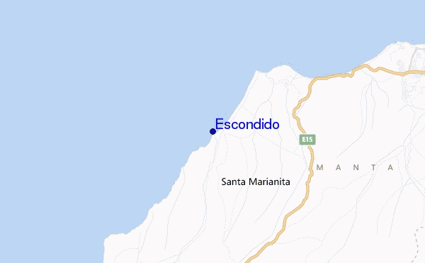locatiekaart van Escondido