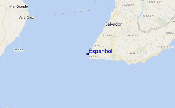 locatiekaart van Espanhol