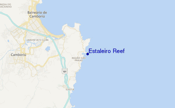locatiekaart van Estaleiro Reef