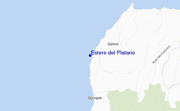 locatiekaart van Estero del Plátano