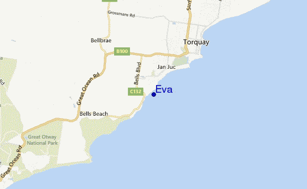 locatiekaart van Eva