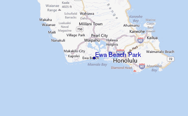 Ewa Beach Park Location Map