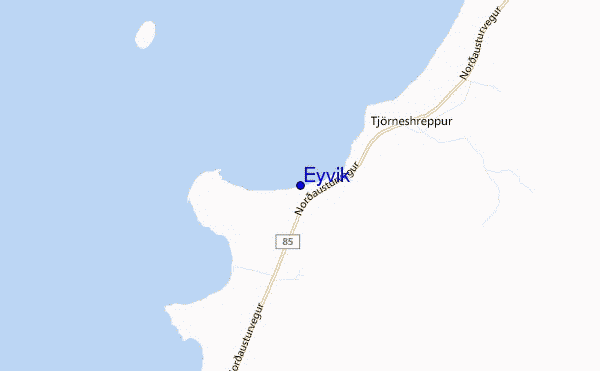 locatiekaart van Eyvik