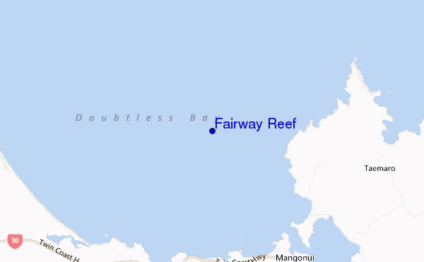 locatiekaart van Fairway Reef