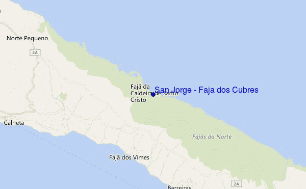 locatiekaart van San Jorge - Faja dos Cubres