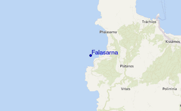 locatiekaart van Falasarna