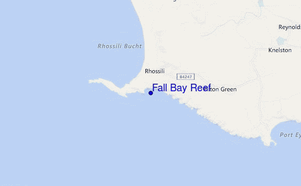 locatiekaart van Fall Bay Reef