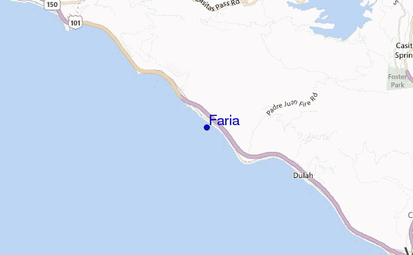 locatiekaart van Faria