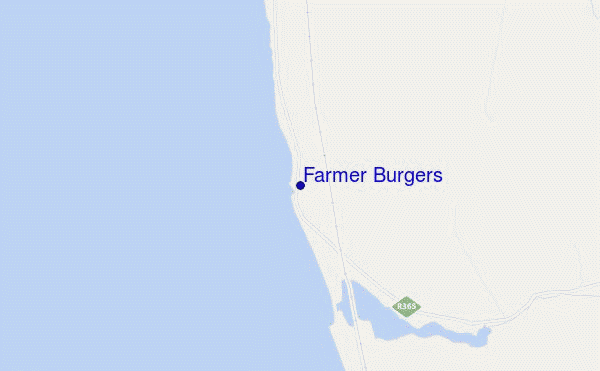 locatiekaart van Farmer Burgers