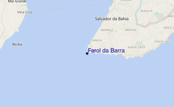 locatiekaart van Farol da Barra